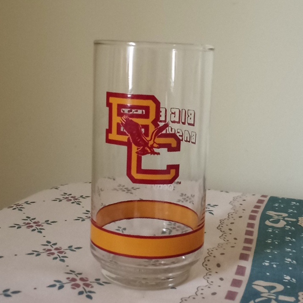 Vintage Boston College Eagles Big East Basketball Glass by Getty